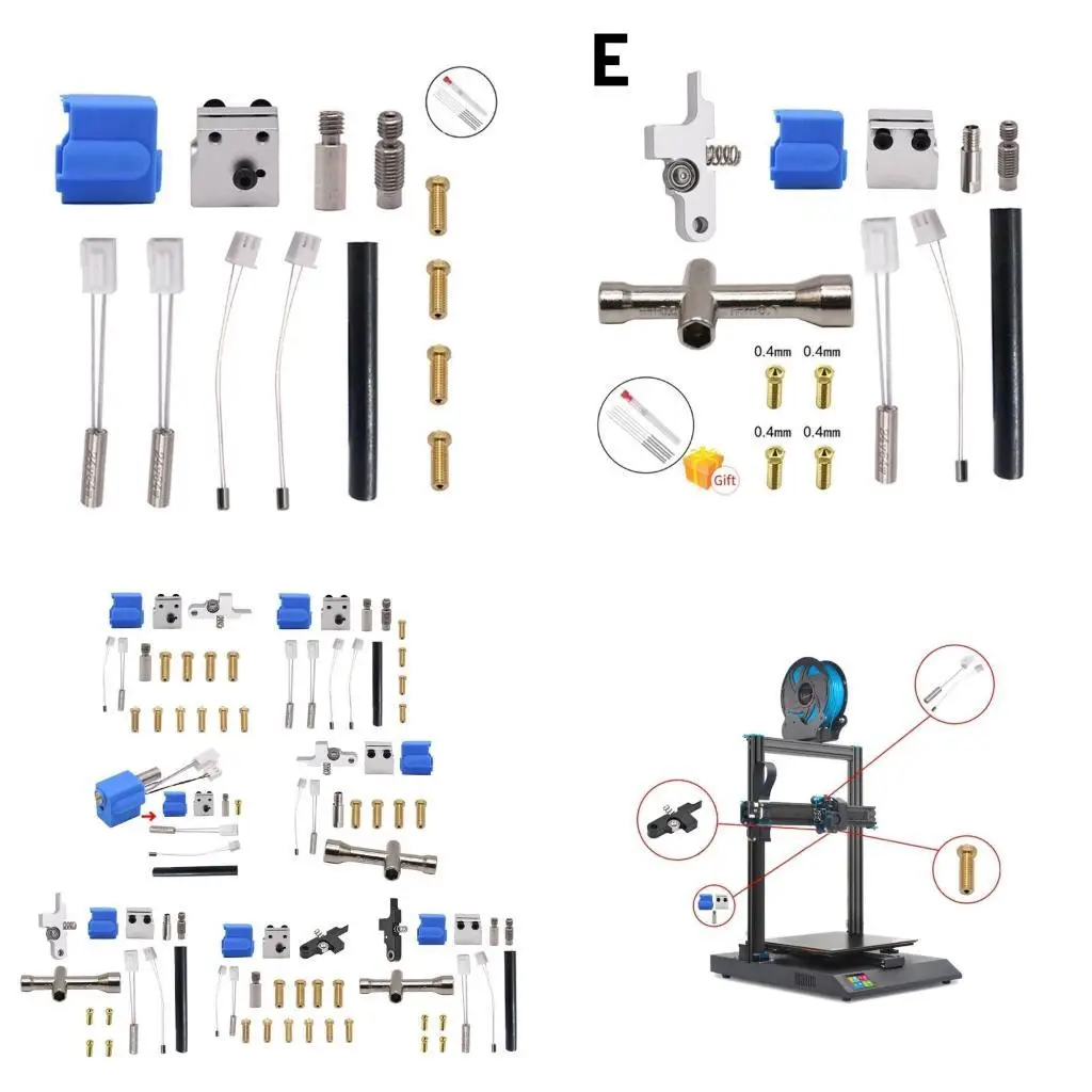 

31BA повысить эффективность печати с помощью этого комплекта ручки горла силиконовой набор из экструдера