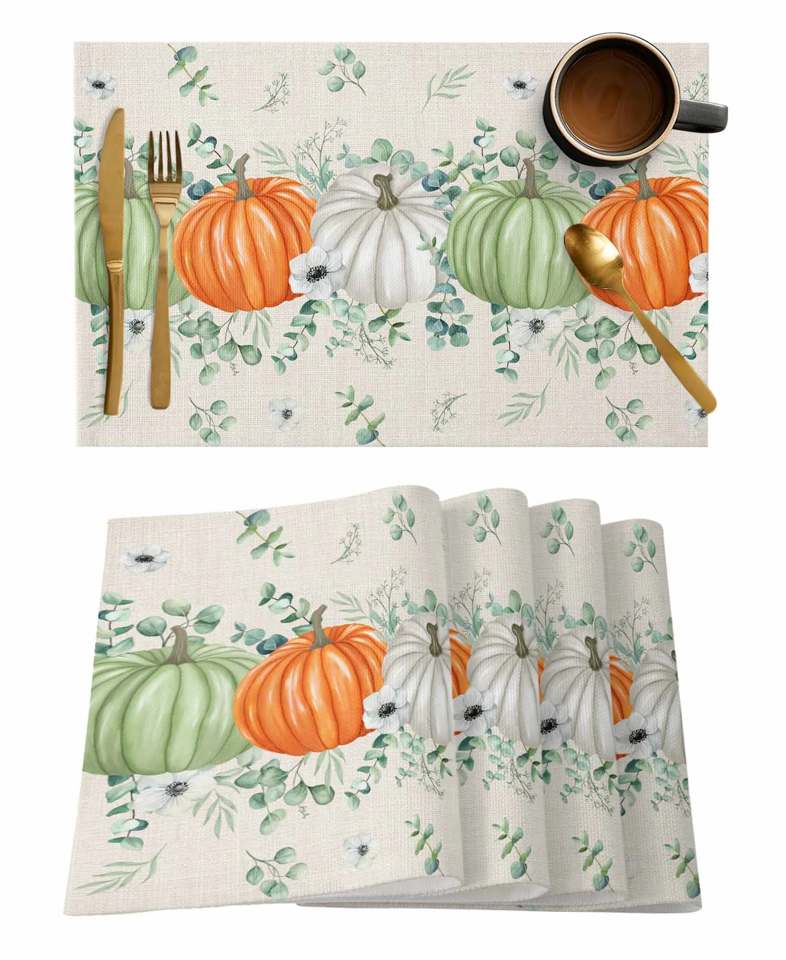 

4/6 шт., кухонная подставка в виде тыквы на День Благодарения