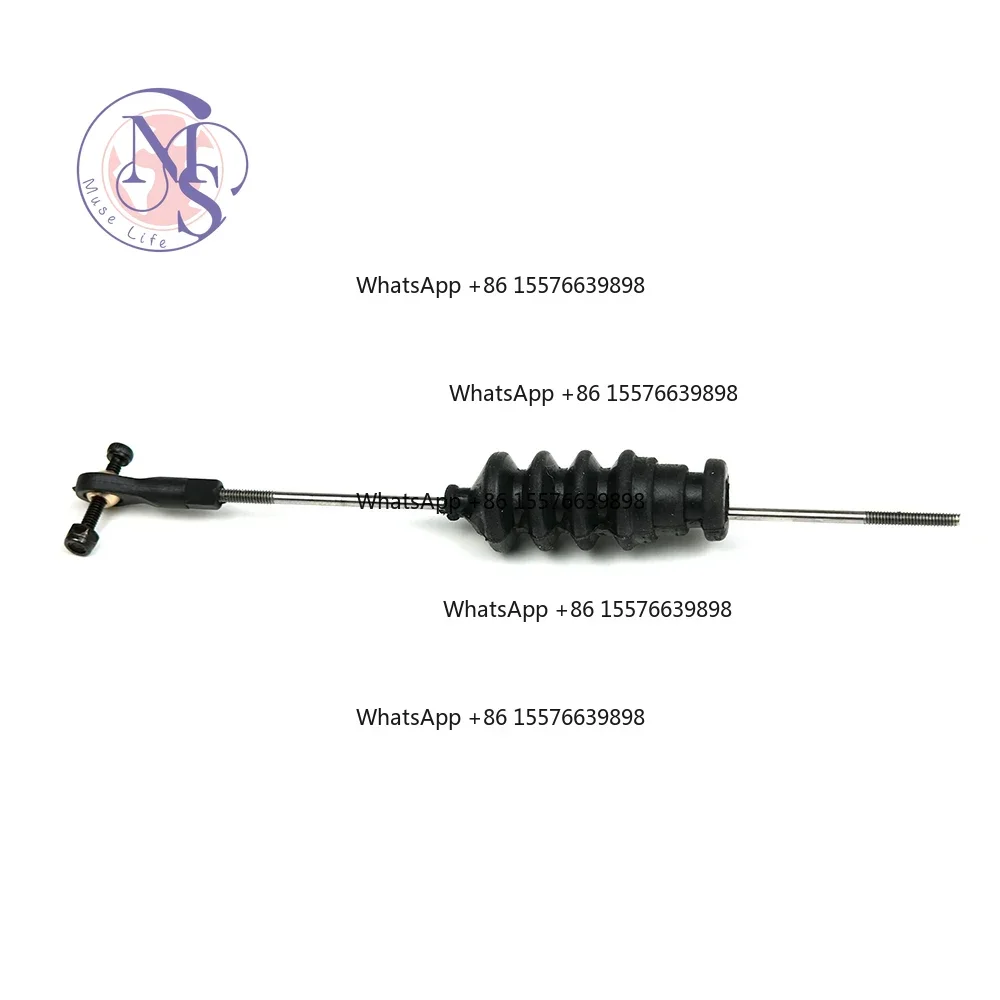 1Pc RC Boat Push Rod Kit, M2 Rod End, Rubber Bellows Seal, Servo to Rudder Linkage Set