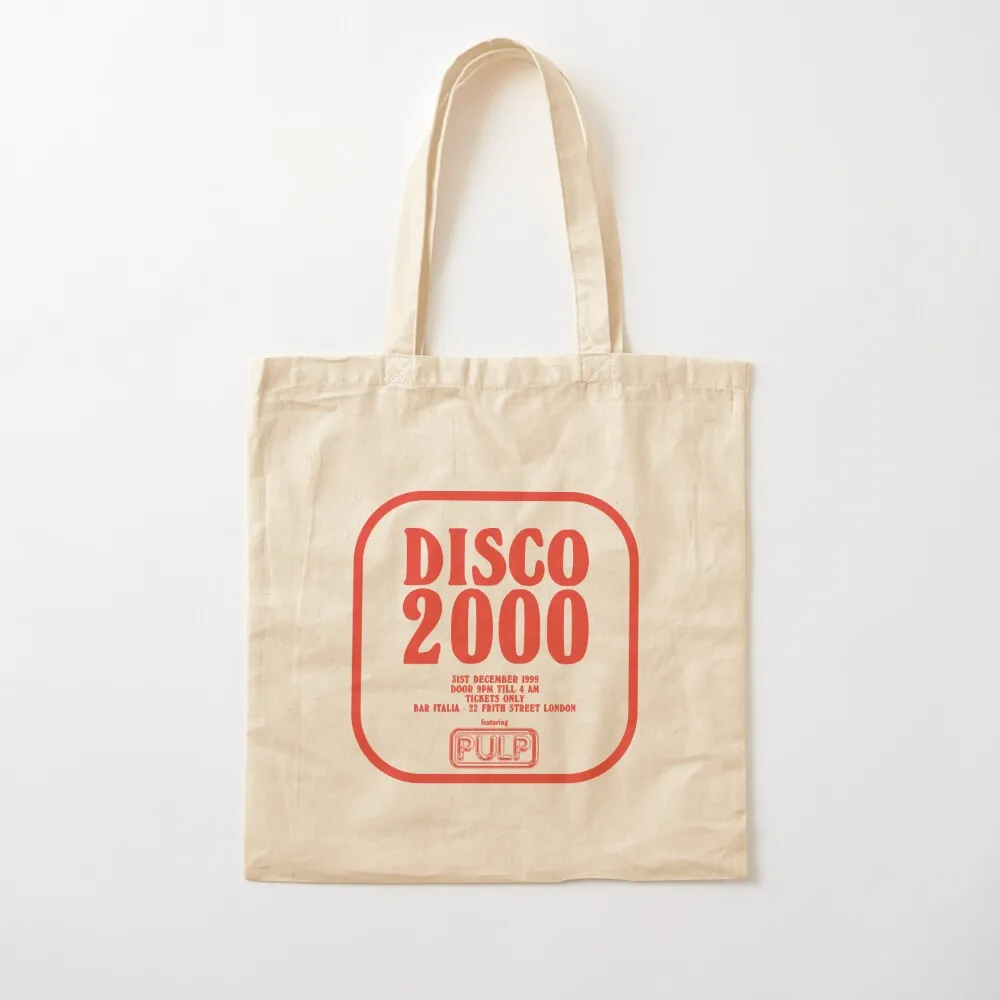 

Pulp - Disco 2000 - Red Tote Bag custom canvas bag Canvas Canvas Tote Bag