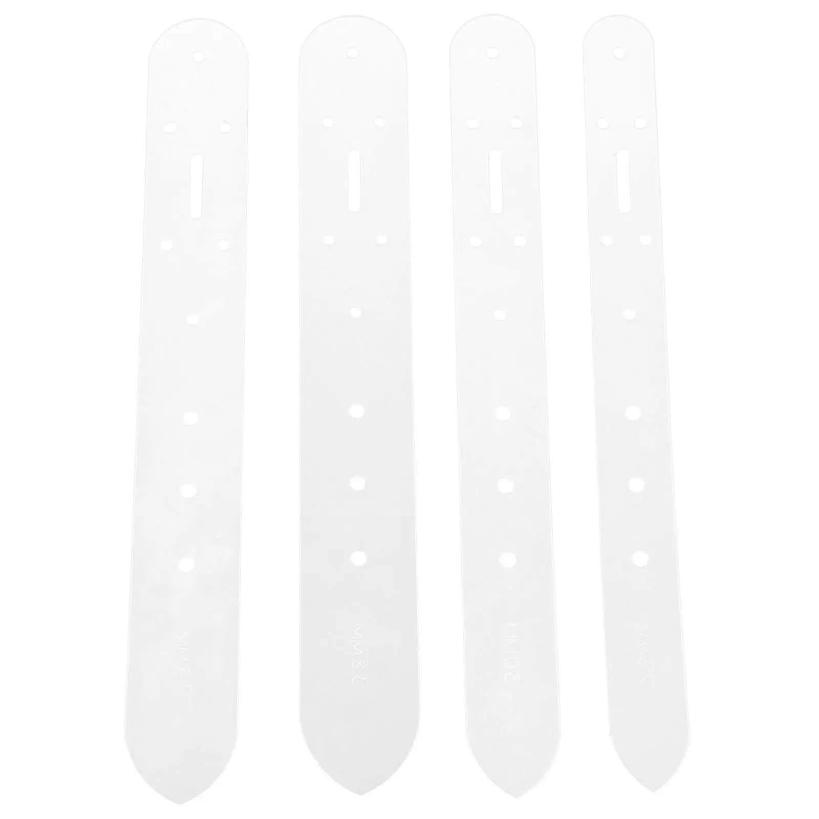 

4Pcs Belt Positioning Punch Template Acrylic Craft Tools Multi-Function Belt Hole Puncher Stencil for Leatherworking