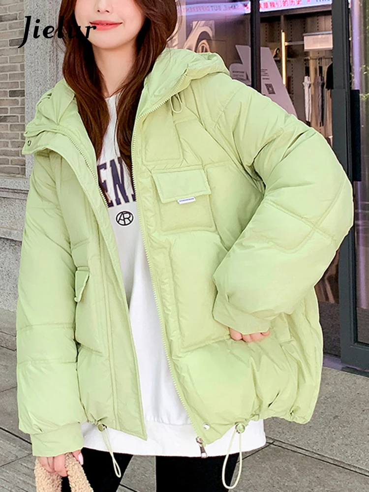 Winter Short Cotton Jacket for Women Korean Coat Students New Loose Casual Hooded Woman Beige Parkas Y2K 8 Colors S-XXL