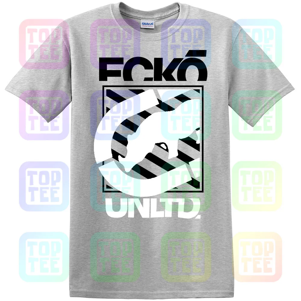 New Streetwear Ecko_Unltd. Logo Crew Neck Short Sleeve Gray T-Shirt New Fashion Men Women Size S-3Xl