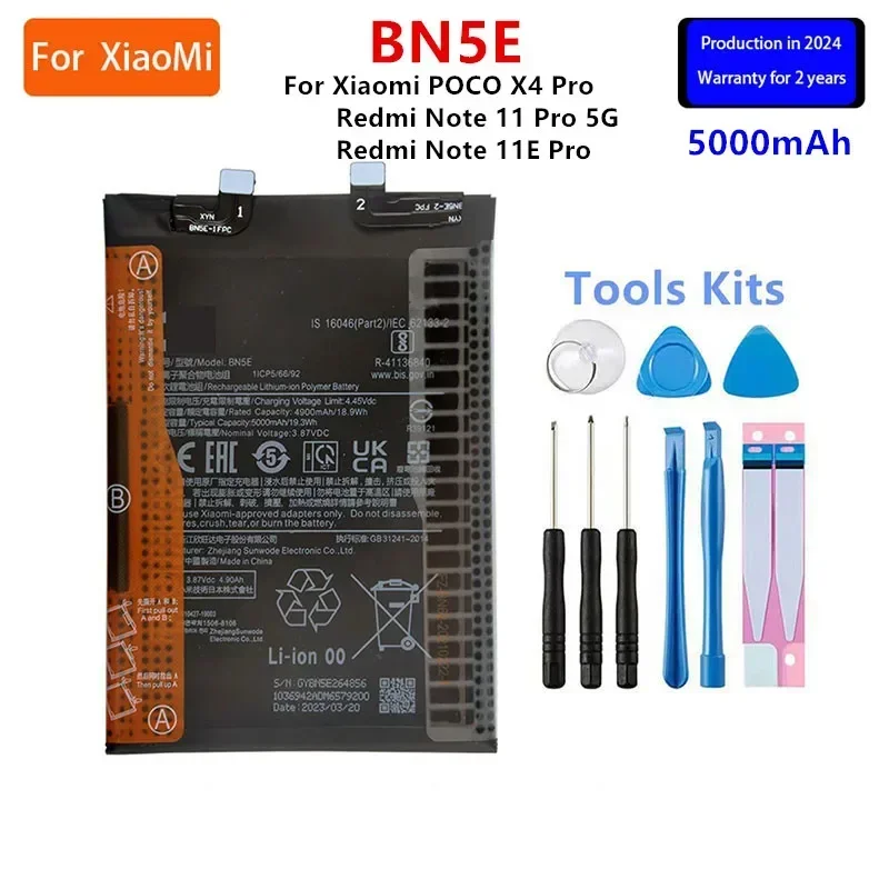 Orginal BM5A BM5F BM5J BN5A BN5D BN5E BN5H BN52 BP4K BP47 BP48 For Xiaomi Redmi Note 11 Pro 5G/ 11E Pro/Note 11 Pro /Note 11S