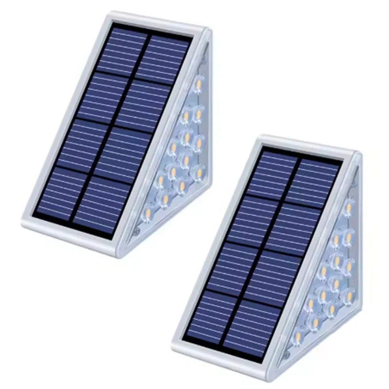 

AA46 LED Step Lamp Stair Light Outdoor IP67 Waterproof Solar Light With Lens Anti-Theft Design Decor Lighting