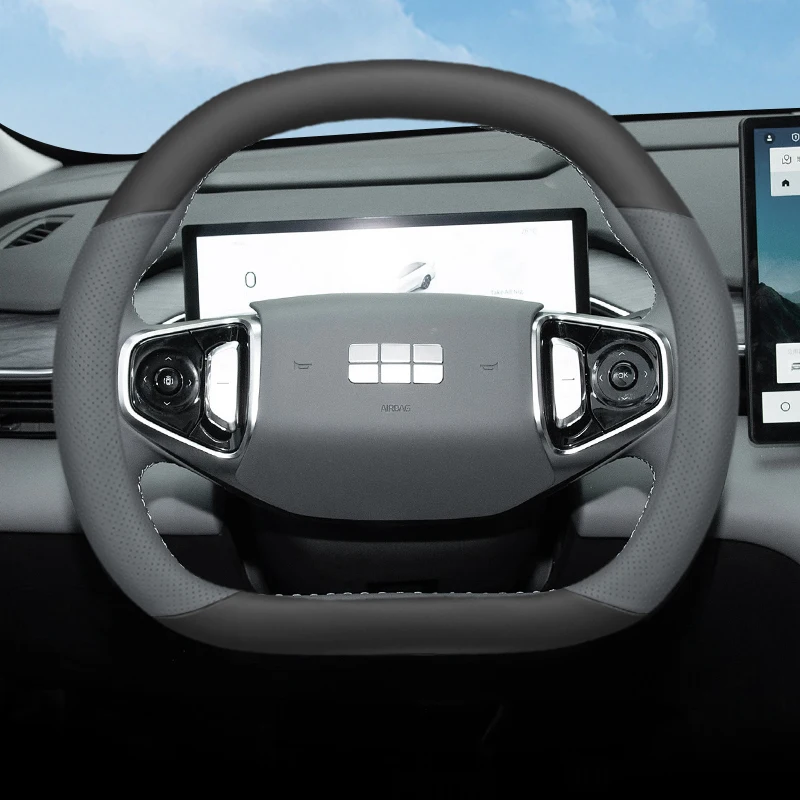 

Nappa Leather Car Ultrathin Anti Slip Breathable Steering Wheel Cover for Geely Galaxy L6 EM-i L7 EM-i E8 E5 Starship 7 DM-i 25