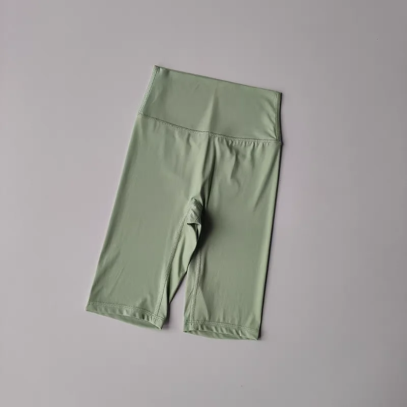 Damen High-Waist Enge Radhose mit „Naked Feeling“-Gefühl, Atmungsaktive Yoga-Sportshorts, Sommer-Laufshorts, Hochwertige Fitness-Shorts – Detail 13