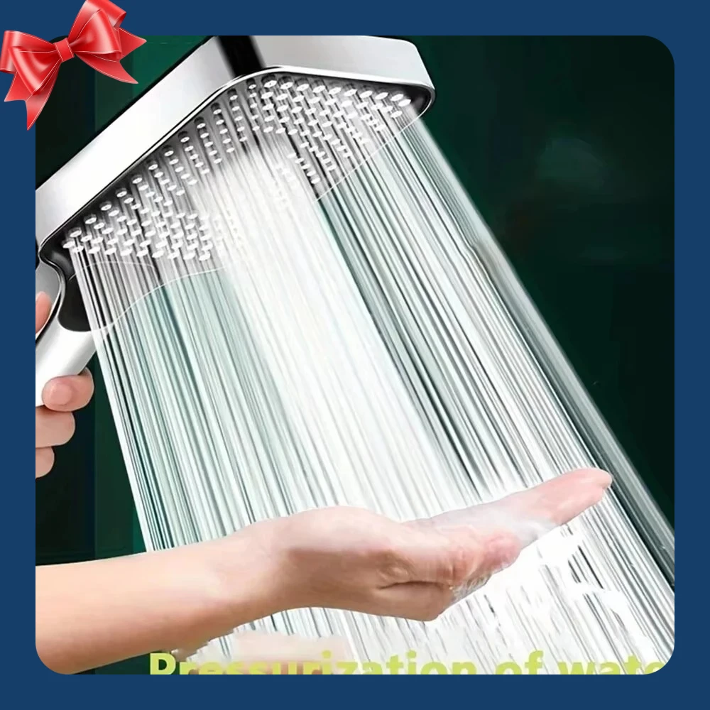 

Adjustable Shower Head 3 Mode Rainfall Shower Large Flow Showerhead High Pressure Water Saving Shower Mixer Bathroom Accessories