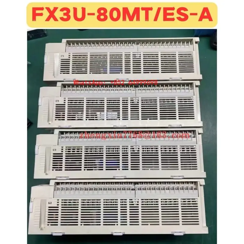 Used PLC FX3U-80MT/ES-A FX3U-80MT ES-A Normal Function Tested OK