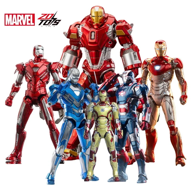 

ZD Toys Iron Man Action Figure MK1-7 MK17 MK35 MK85 MK30 War Machine Legends Avengers Tony Stark Collect Toy Gift