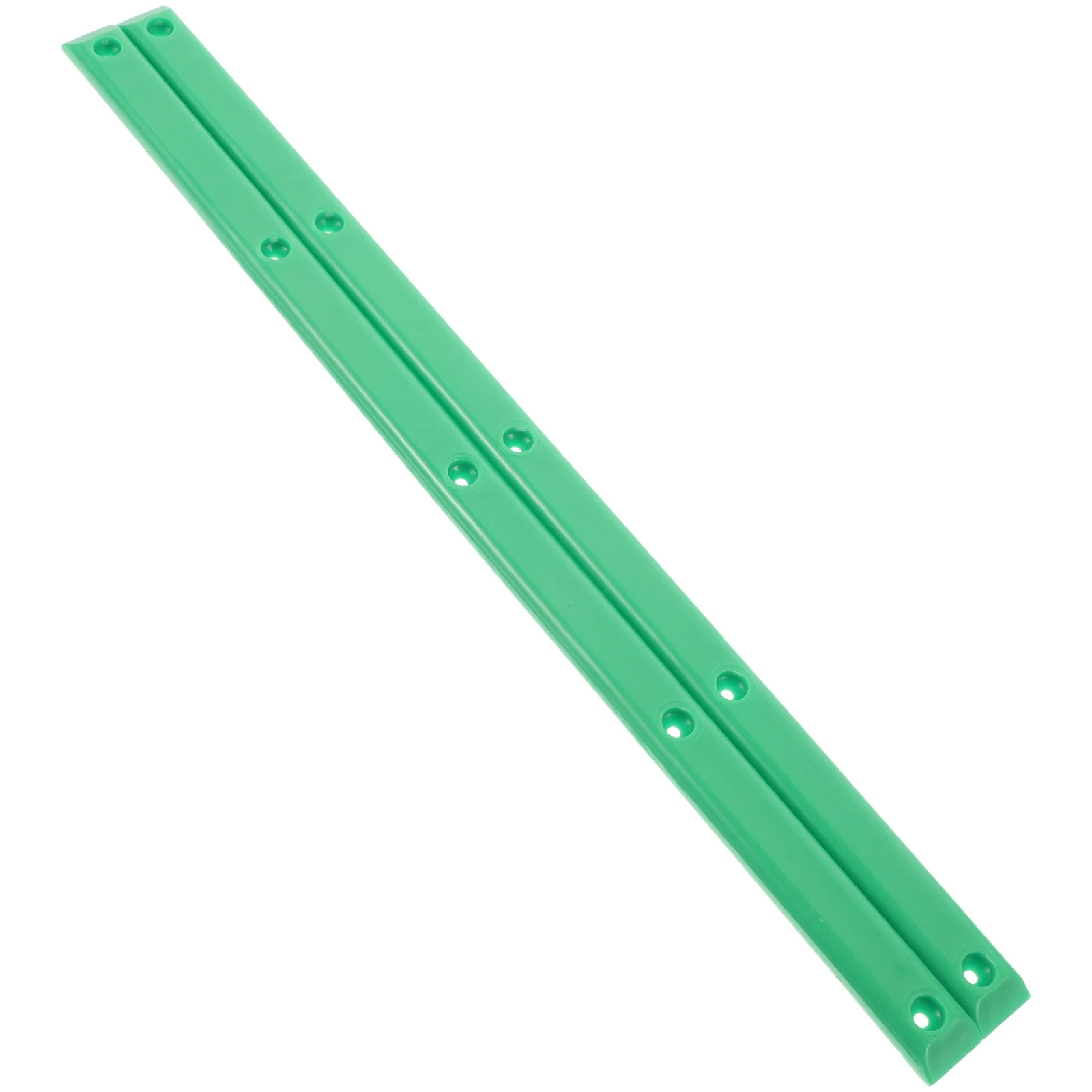 

2 Pcs Skateboard Bumper Deck Rail Accessories Green Durable Impact Resistant Dualhead Easy Installation Protective Function