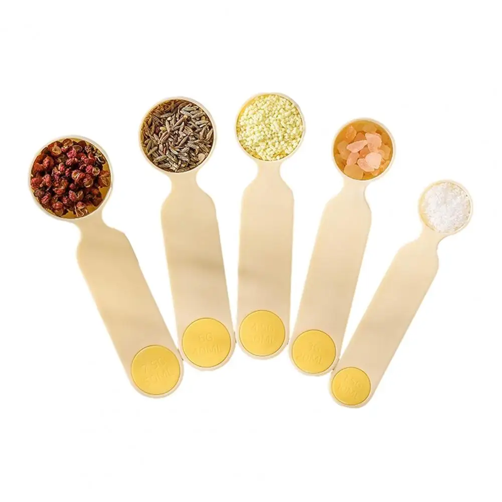 Odorless Measuring Spoon 5pcs Precision Measuring Spoon Set Food-grade Pp Scoops for Coffee Baking Multi-size -free Dishwasher
