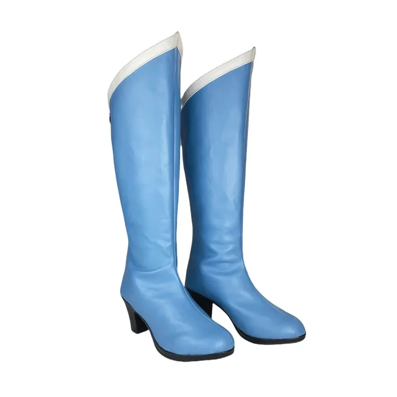 Chaussures de Cosplay Anime Sailor Moon Mizuno Ami, bottes en Faux cuir pour femmes