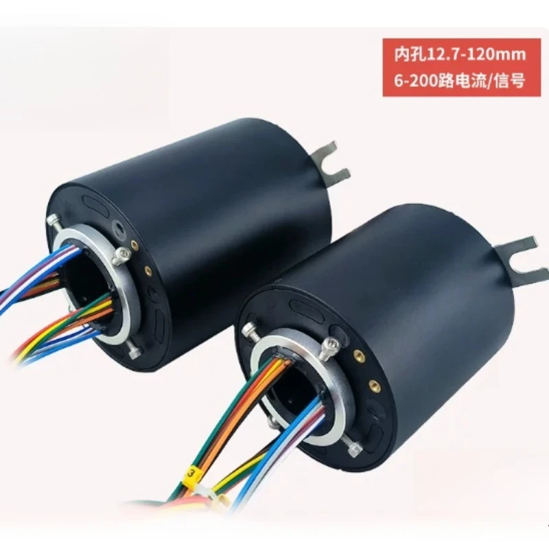 6‑Channel 5A Hollow Through‑Hole Conductive Slip Ring ID12.7mm Precision Rotary Collector Joint Hardware Accessory