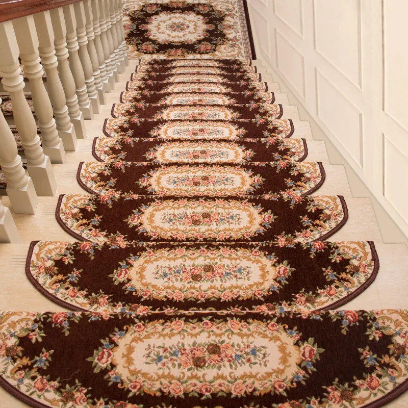 1Pieces/13 Pieces / Sets of Non-slip Stair Treads, Staircases, Rugs, Carpets on Steps, 24X74cm, Suitable for 25cm Wide Stairs