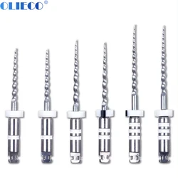 OLIECO 6PCS/Box Dental Retreatment Root Canal NiTi File D1 D2 D3 Nickel-Titanium Endo Engine Use End Files Dentistry Instrument