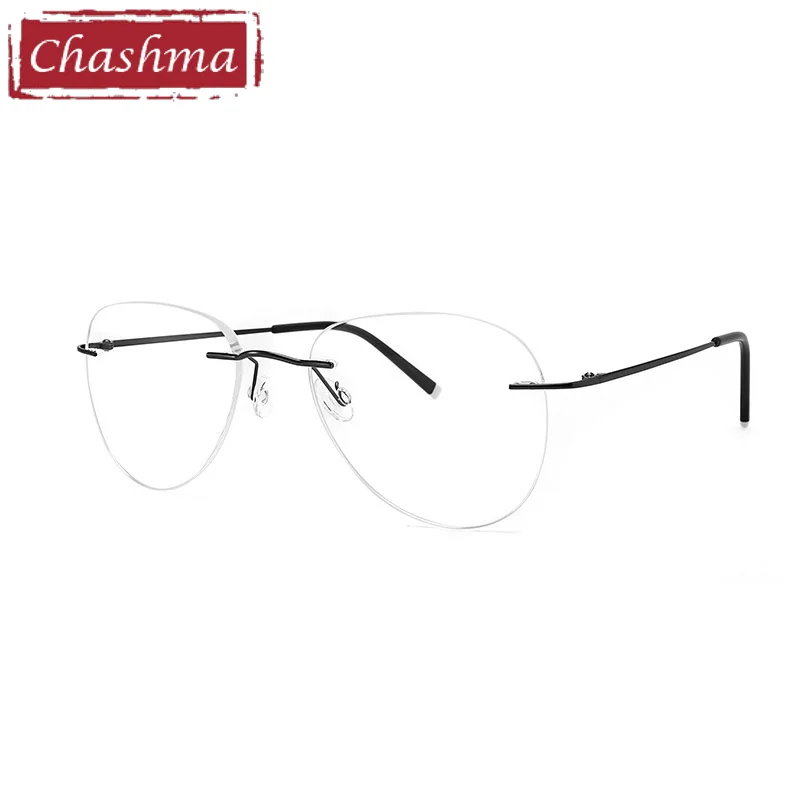 Chashma Prescription Glasses Men Women Optical Rimless 2G Ultra Light Gafas Titanium Eyeglasses Frames For Recipe Eyewear Lenses