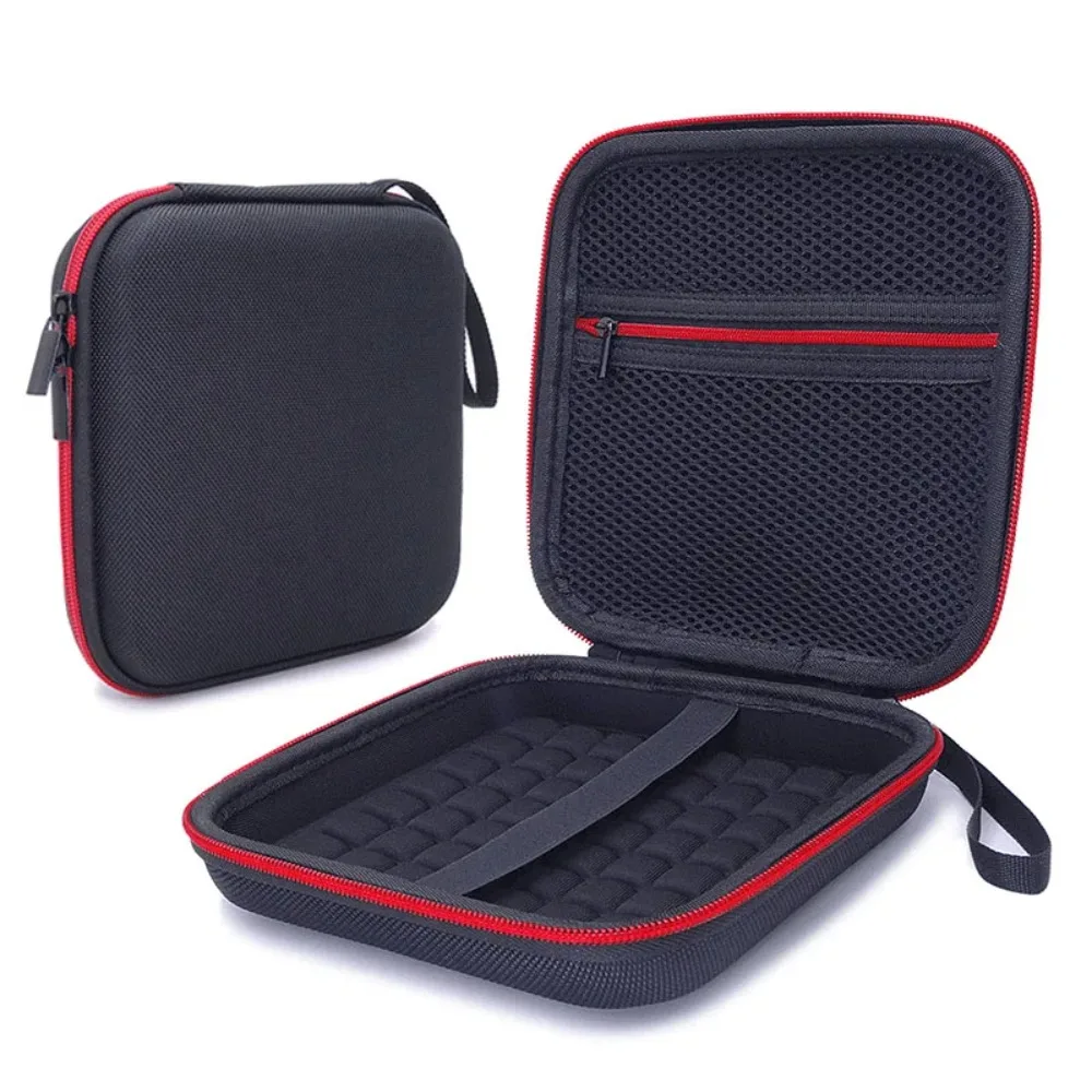 Bolsa de almacenamiento EVA para unidad de DVD externa para ordenador portátil, funda protectora a prueba de golpes, quemador móvil portátil, organizador de carcasa dura, bolsa cuadrada