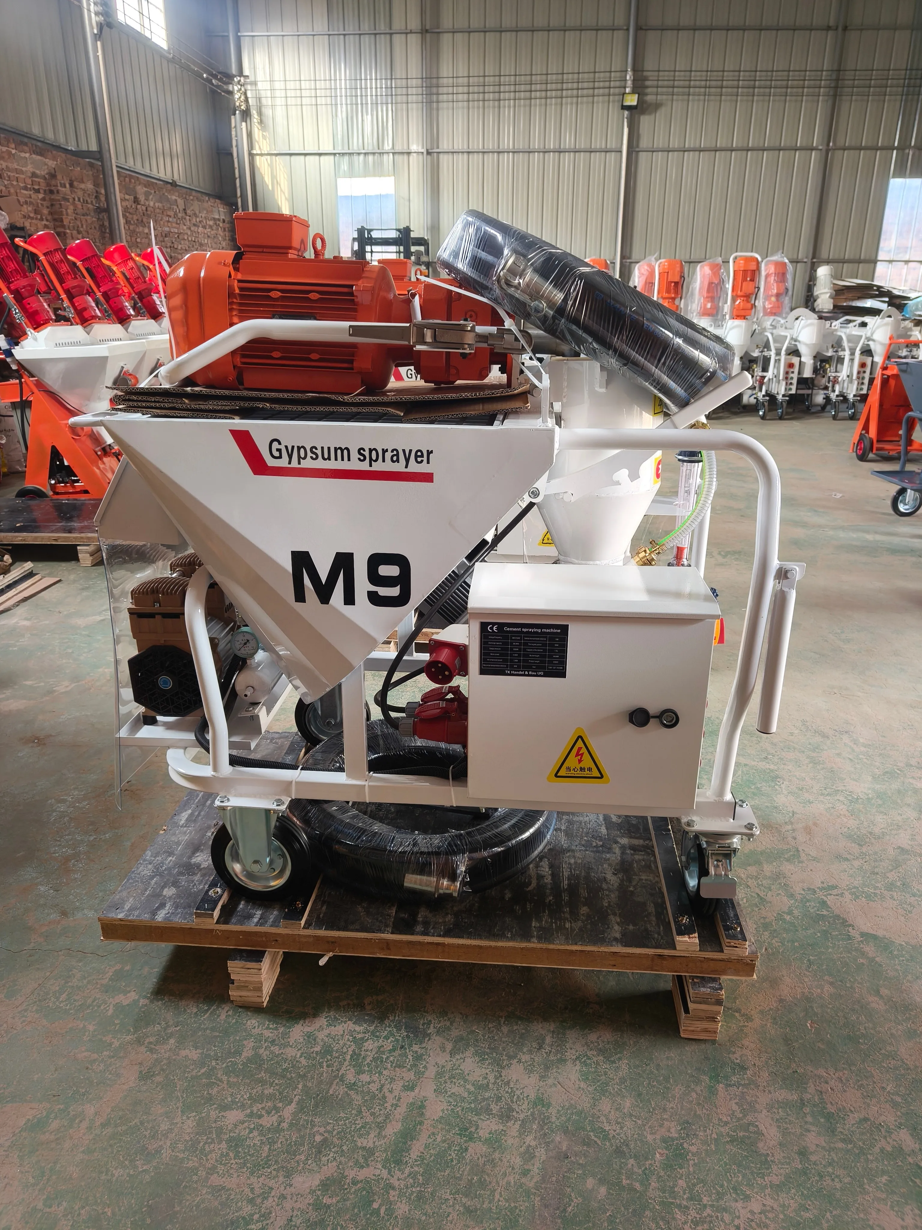New Fully Automatic Gypsum Spraying Machine, Internal & External Wall Plastering Machine, Mortar Spraying Equipment