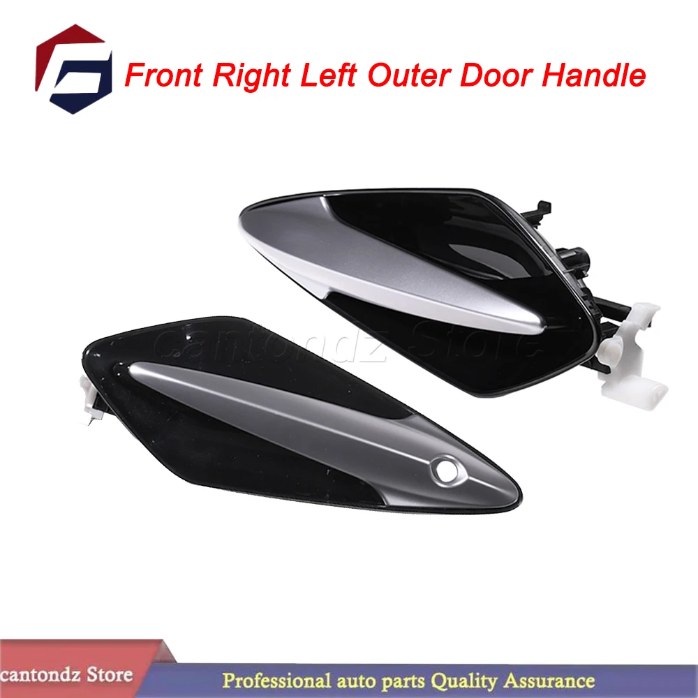 Black Front Right Left Outer Door Handle 72180-SMG-G04ZD 72140-SMG-G04ZD for Honda Civic MK8 2006 - 2011