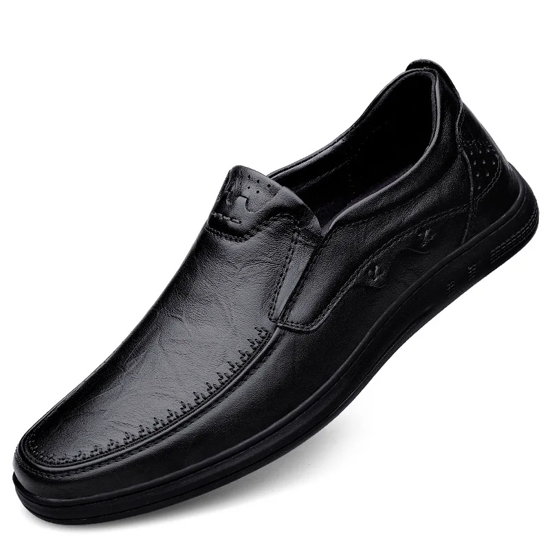 

Autumn Men Leather Shoes Cowhide Leather Business Shoes Dad Shoes