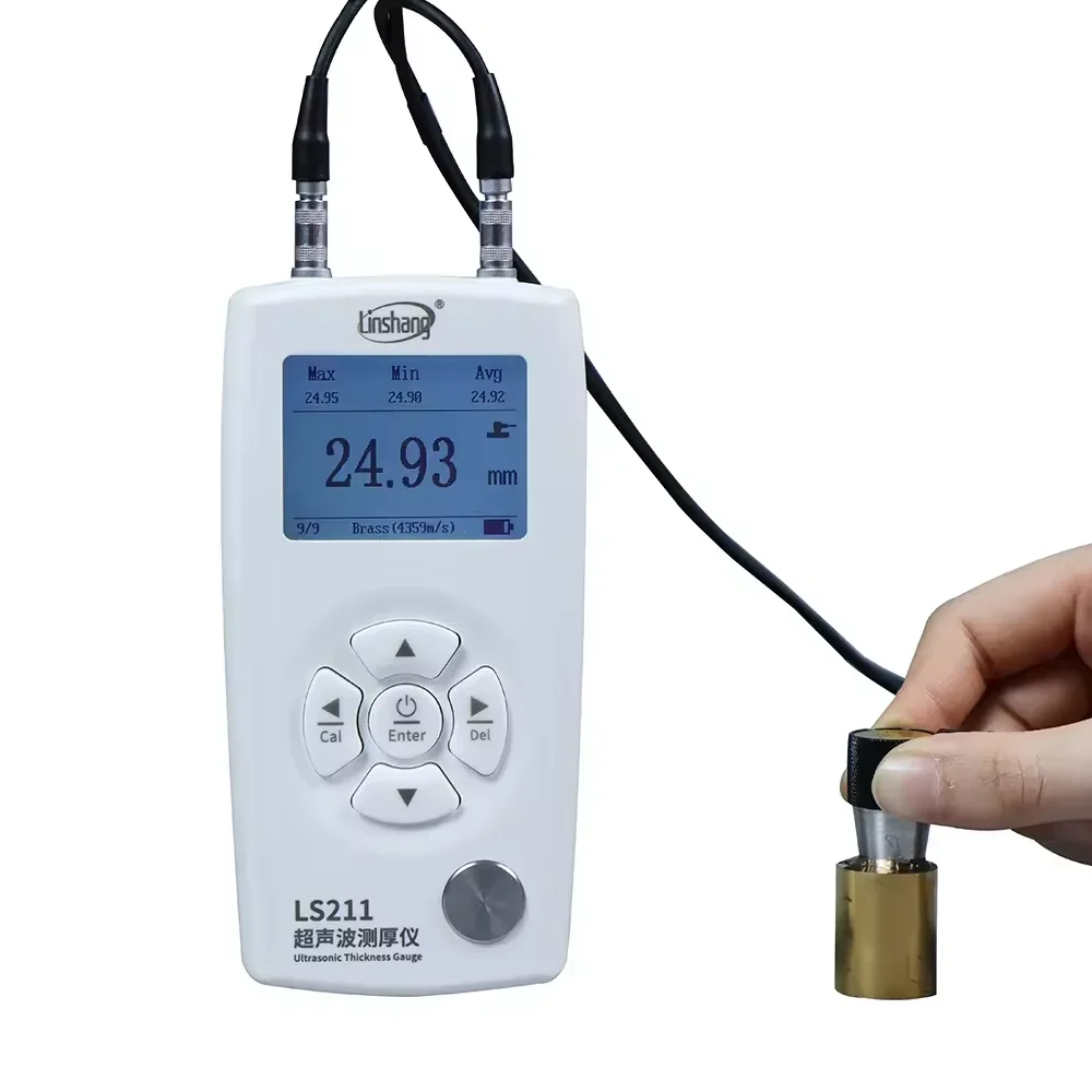 Ultrasonic Thickness Gauge Glass/Metal/Ceramics and Plastics Measuring Range