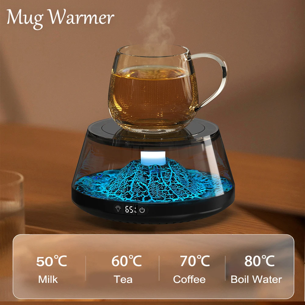 

Coffee Mug Warmer with Smart 4 Temperatures Settings,Electric Beverage Warmer for Tea Water Milk Heating Plate Candle Wax Warmer