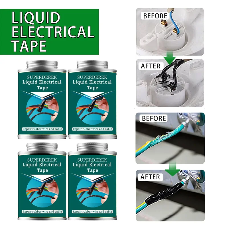 Liquid Electrical Tape Waterproof Insulating Repair Tape New Repair Rubber Electrical Wire Cable Glue Insulation Paste Sealant image 6