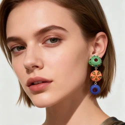 Fashion Trending Acrylic Resin Geometric Earrings Women Drop Earrings For Girls Charm Jewelry Gifts Wholesale