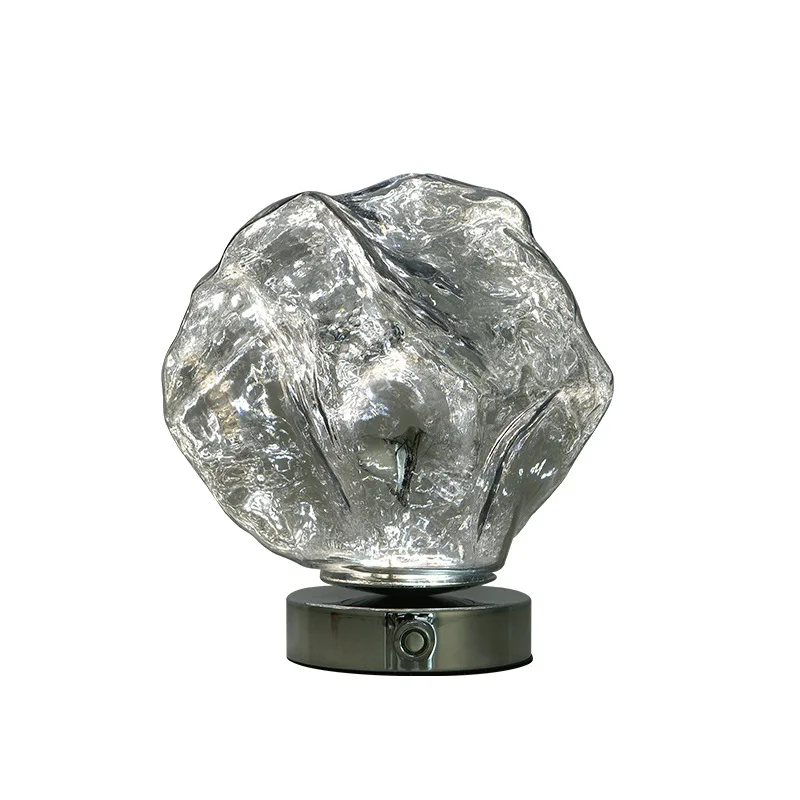 

Lava desk lamp ice cube atmosphere retro glass creative charging bedroom bedside lamp