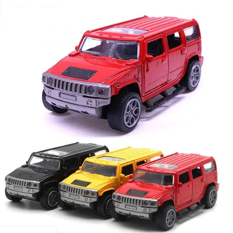 11.5CM 1:32 Scale Metal Alloy Classic Hummer H3 SUV Off Road Auto Car Model Pull back Model Diecast Vehicles Toys F Children