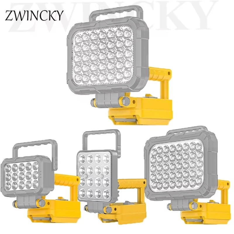 Led Light Portable Spotlights For Dewaltt，light Cordless Outdoor Work Handheld Emergency Tool Light For Dewaltt 18V Battery