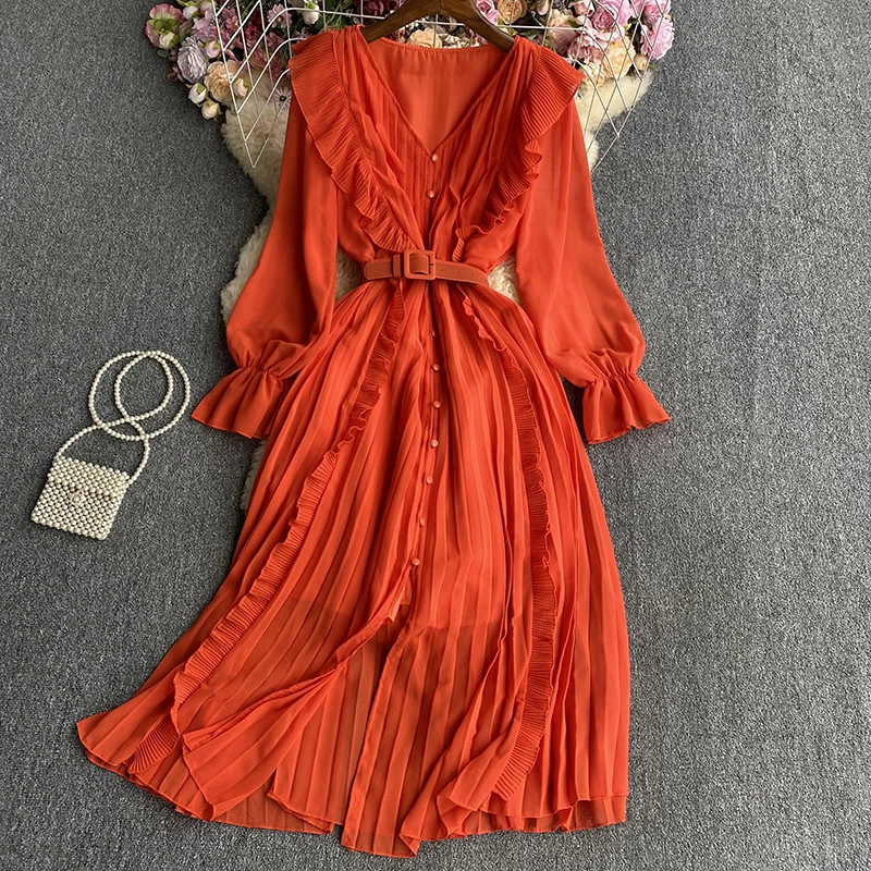 Ladies High Waist Chiffon Bohemian Maxi Dress for Women Summer Fashion Casual Female Party Long Dress Cheap Wholesale BPA1895