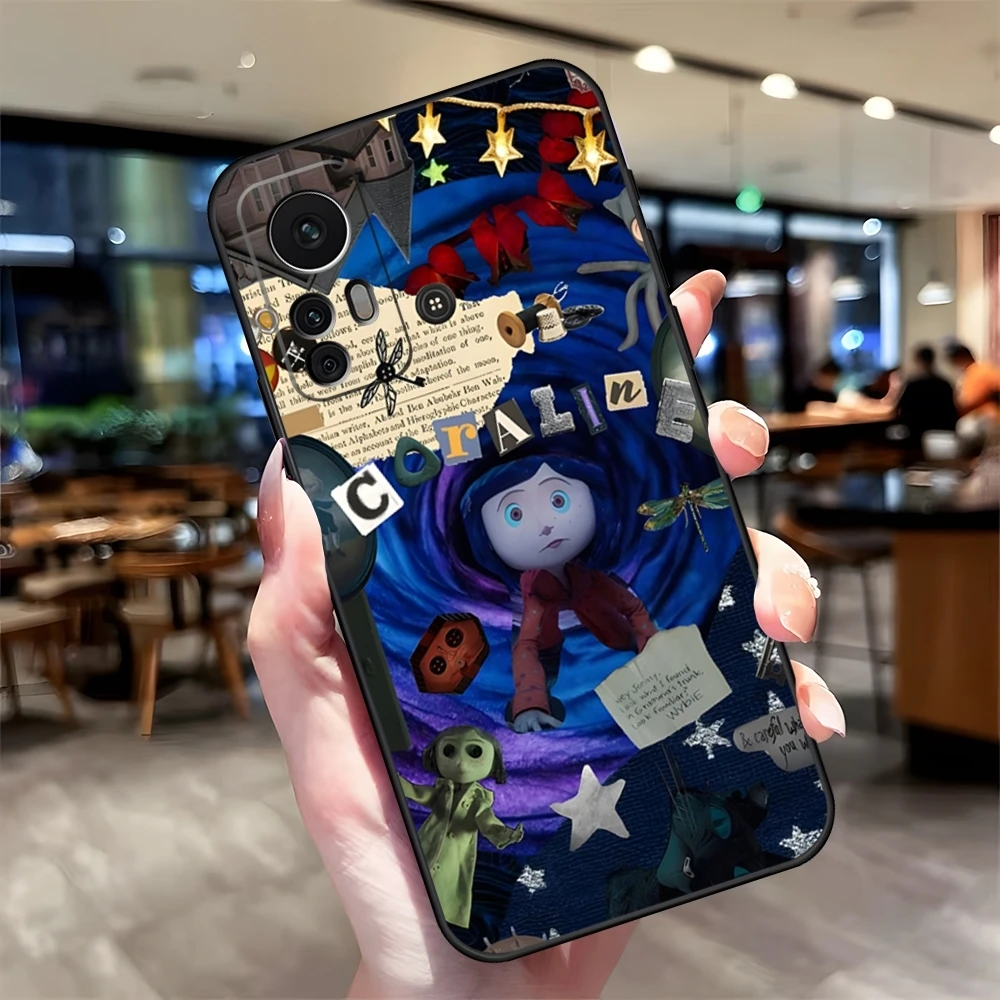 Custodia per telefono Anime C-Coraline Fundas per Xiaomi Redmi Note 13 10 12 Pro POCO F4 F5 X5 Pro 12 13 11T Lite Ultra Cover