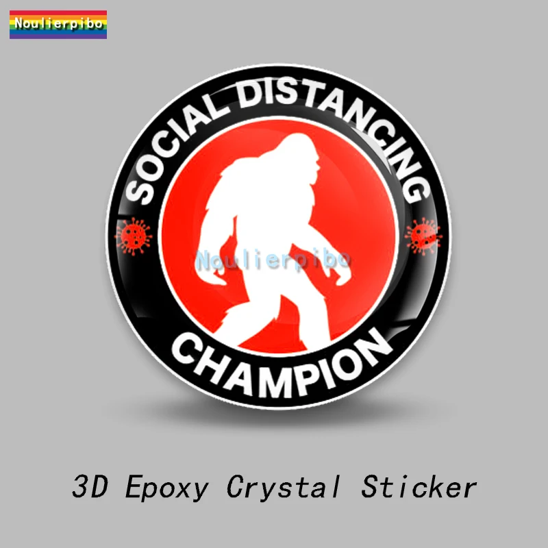 3D Epoxy Silicone Die Cut Dome Car Sticker Bigfoot Kilmila Bigfoot Vinyl Stereo Decal for Car Motorcycle Helmet Trolley Case