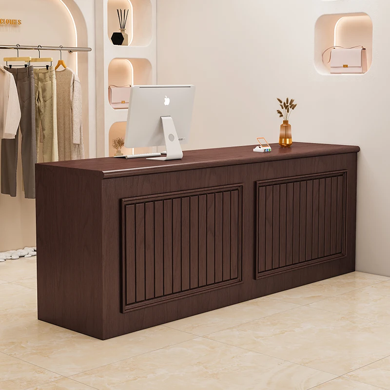 

Cashier Office Reception Desk Counter Decorations Nordic Storage Reception Desk Counter Hair Salon Luxury Commercial Furniture