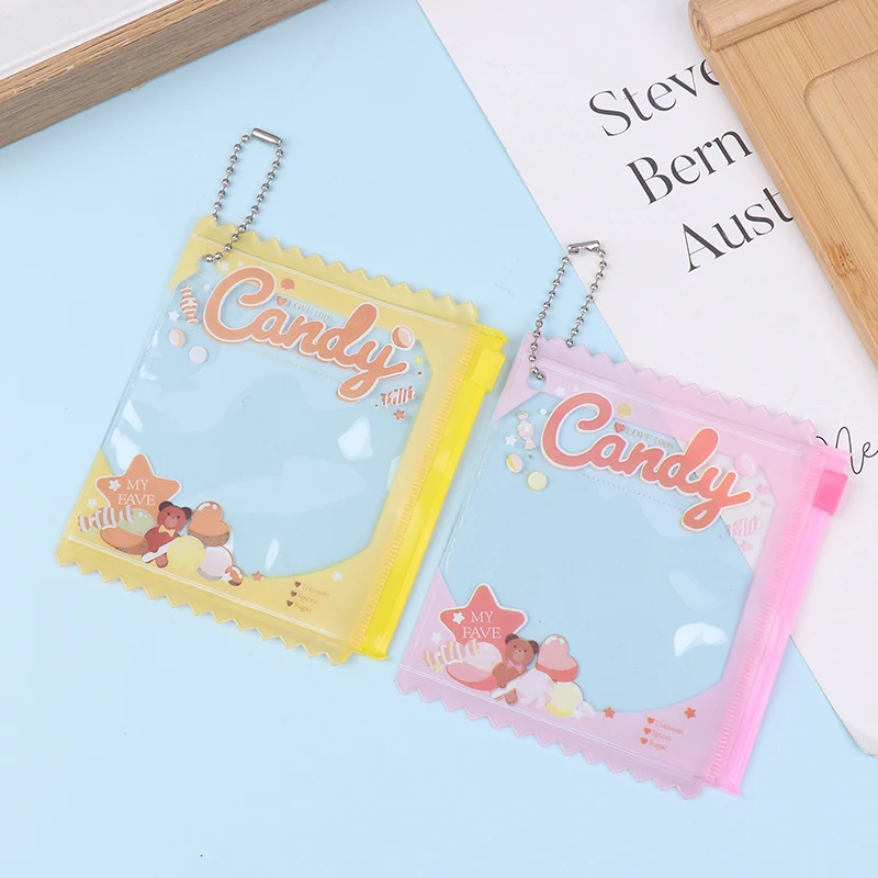 5pcs Candy Bag Props Badge Storage Display Bag Pendant Protective Shell Card Bag