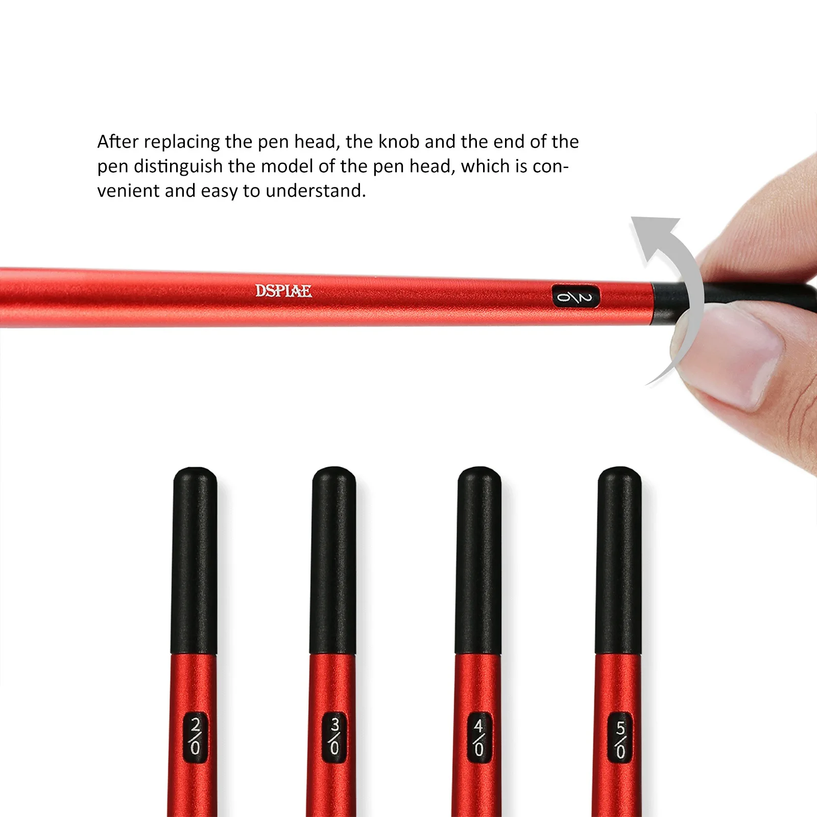 DSPIAE AT-FB Pen Black Red Green Gray Aluminium Alloy