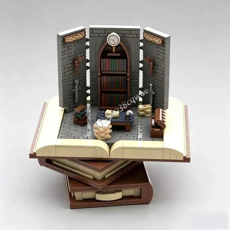 NEW 768PCS MOC The Old Library Modular Building Model Custom Puzzle DIY Creative Assembly Blocks Building Toy Home Display Gifts