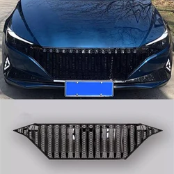 For NEW Hyundai Elantra CN7 ABS Front Bumper Grill Splitter Decorative Cover Accessories Racing Grills Body Kit 2020-2023