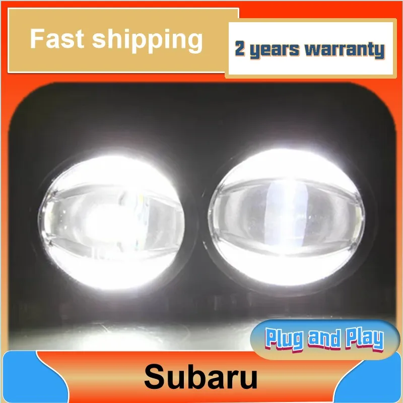 

Car Styling for Subaru XV Fog Lights BRZ Impreza Forester Fog Light Auto Angel Eye Fog Lamp DRL Model