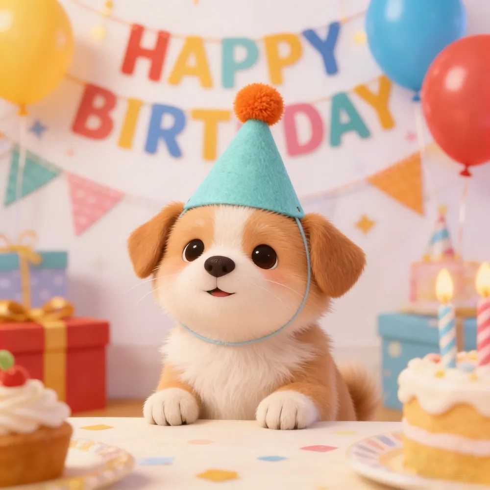 Mini Felt Birthday Party Hat 1/6Pcs, Lovely Decorative Hat For Dogs Cats Rabbits Dolls And Stuffed Animals Party Dress Up - view 5