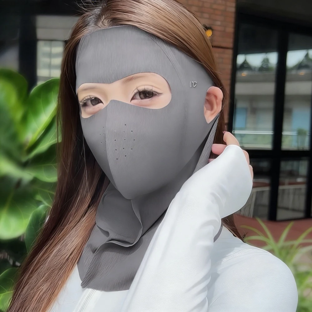 

Ice Silk Sun Mask Reusable Washable for Outdoor Riding