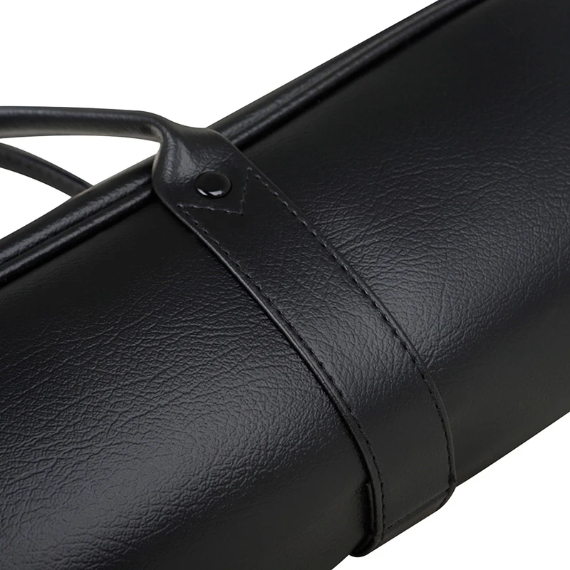 16-Hole High-End Flute Bag Black Leather Flute Bag Flute Box Flute PVC Leather Box Set Woodwind Instrument Supplies Parts