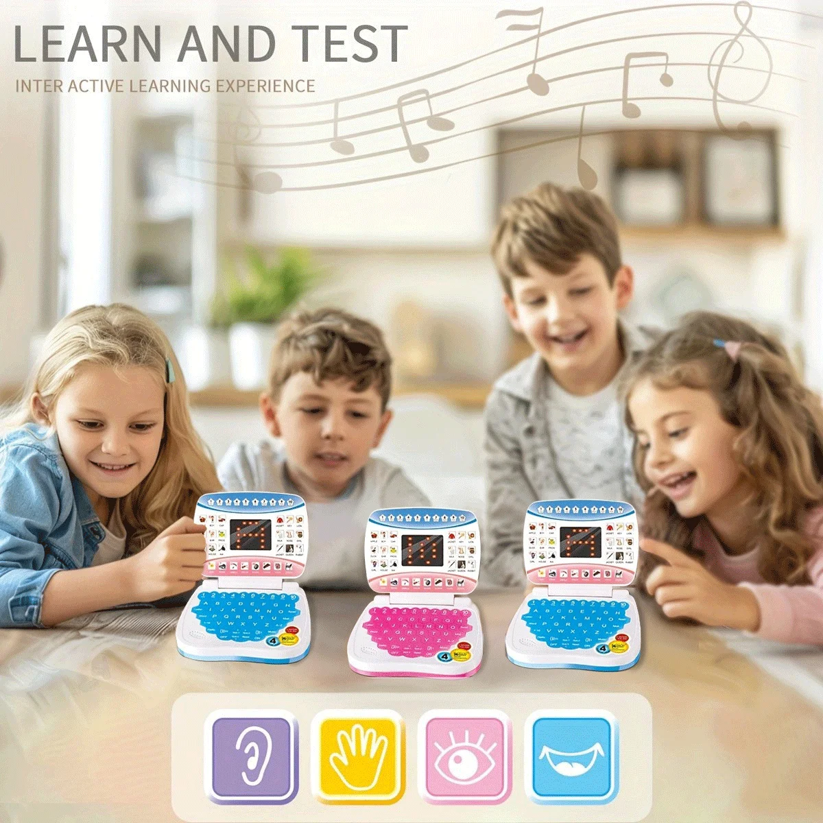 Children's puzzle early education learning machine, with functions such as letter, number, and music learning, gift (no battery)