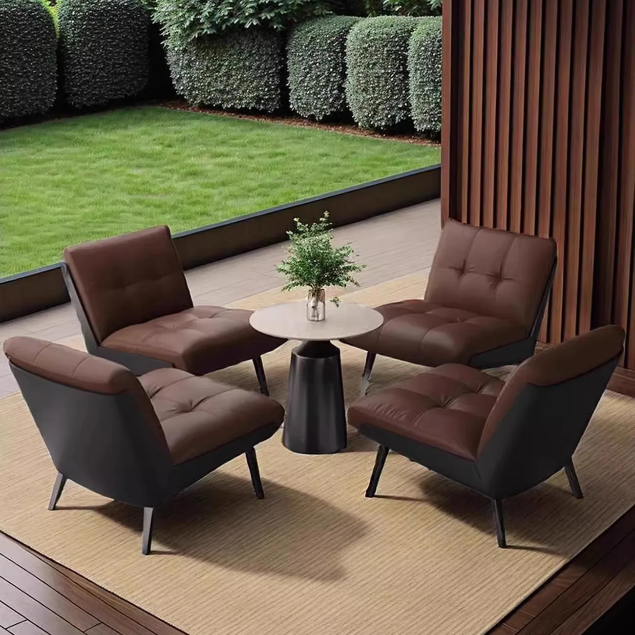 PYH modern light luxury 4s store exhibition hall reception negotiation sofa chair retro single sofa chair