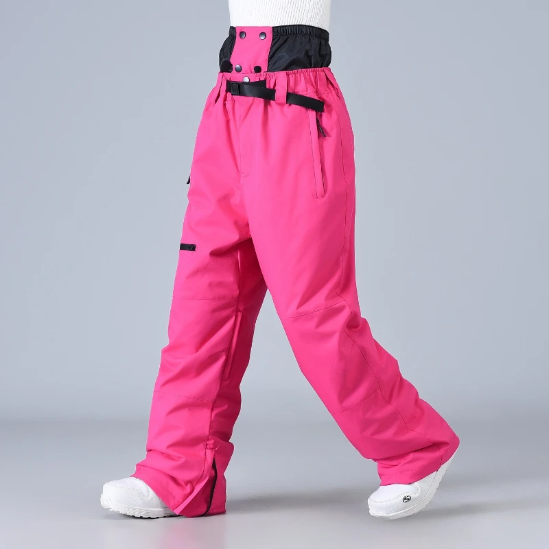 2025 Skiing Snowboarding Women Men Pants Unisex Waterproof Windproof Warm Snow Thermal Hiking Winter Sports Outdoor Activities