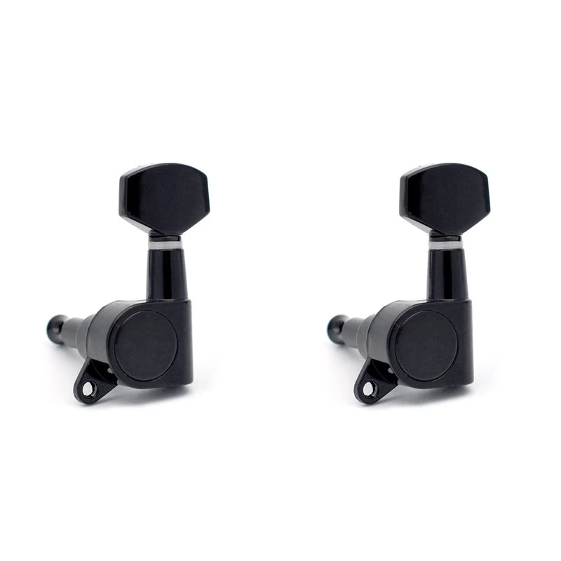 T22C 2X Black Locking Guitar Machine Heads Tuners Gear B