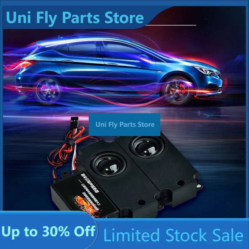 UniFly RC Car Second Generation Cool Throttle Linkage Groups Engine Sound Simulator With 2 Speakers For RC Sports Car Model