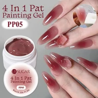 UR SUGAR 8ml Nail Art Patting Gel 4 en 1 Pat gradiente colorete pintura Gel Soak Off UV LED esmalte de uñas en Gel para manicura DIY
